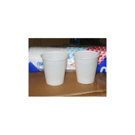 BICCHIERI PLASTICA BIANCHI CC.160 100 PZ